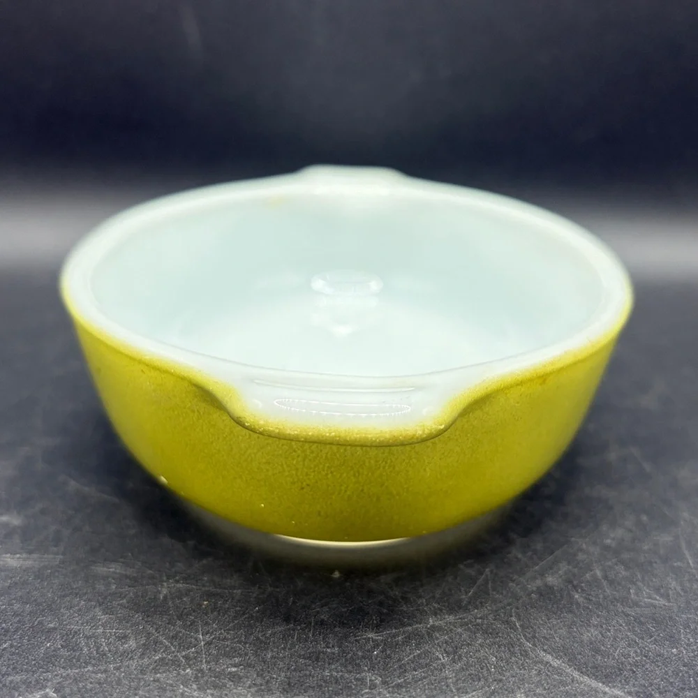 PYREX Vintage Green Pixie Au Gratin Casserole Dish 700 - 10 Oz Tableware Kitchen